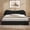 Black, variant on MODERNLUXE Queen Size Platform Bed, Upholstery Bed, White