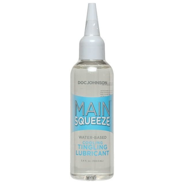 Main Squeeze Cooling Water Based Tingling Personal Lubricant, 3.4 oz