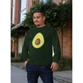 thumbnail image 3 of Old Glory Mens Halloween Avocado Costume Long Sleeve Graphic T Shirt, 3 of 6