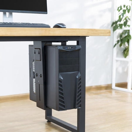Computer Swivels MotionGrey Swiveling Sliding Under-Desk Computer CPU Holder adjustable ...