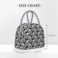 thumbnail image 2 of Disketp Ying Yang Checkered Bolsa Térmica para Almuerzo, Lonchera con Abertura Amplia y Gran Capacidad, Organizador Reutilizable para Mujeres, Hombres y Adultos, 2 of 6