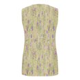 thumbnail image 3 of Hvot&aat Summer Tank Tops for Women V Neck Sleeveless O Ring Shoulder Blouses Loose Fit Button Up Printed Shirts, 3 of 5