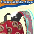 thumbnail image 5 of Fireman and Badge Red Pattern 17" School Backpacks for Teens,Waterproof Oxford Fabric,S-Shape Padded Straps for School,Travel,Hiking,Camping, 5 of 6