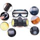 thumbnail image 5 of Mascarilla de seguridad, Mascarilla completa, Mascarilla antigás, Mascarilla completa reutilizable con filtro Protección respiratoria para esmerilado con 2 filtros de polvo, vapores, partículas, pulido, soldadura Kuyhfg Bienvenido a Kuyhfg, 5 of 5