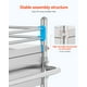 thumbnail image 3 of Carrito utilitario VEVOR de acero inoxidable de 2 capas con 2 ruedas bloqueables, 3 of 9