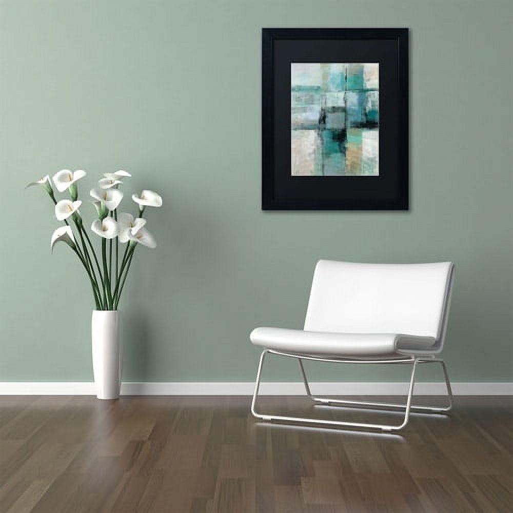 Trademark Fine Art "Island Hues Crop I" Canvas Art by Silvia Vassileva, Black Matte, Black Frame