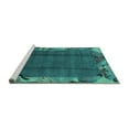 thumbnail image 2 of Ahgly Company Machine Washable Indoor Rectangle Abstract Turquoise Blue Modern Area Rugs, 5' x 7', 2 of 4