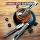 thumbnail image 2 of Stainless Steel Tea Infuser, Mesh Tea Strainer Tea Diffuser With Hanging Hook Handle For Loose Leaf Tea, 2 of 5