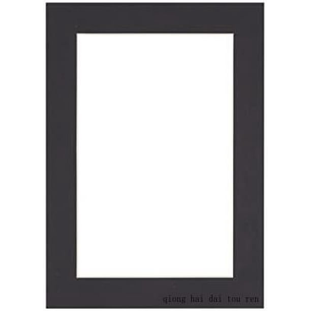 8X10 Mat Bevel Cut For 5X8 Photos Acid Free Black Precut Matboard