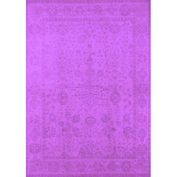 Ahgly Company Indoor Rectangle Oriental Purple Traditional Area Rugs, 3' x 5'