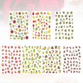 thumbnail image 2 of 12Sheets 3D Fruit Design Nail Art Sticker Cherry Leaf Nail Tip Decal Manicure Decoration for Women Girls (Random Pattern), 2 of 3