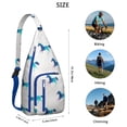 thumbnail image 2 of Vintage Horse Sling Backpack - Rainbow Unicorn Print Shoulder Bag for Travel (Rural Foal Design, Organized Multi-Pocket), 2 of 4