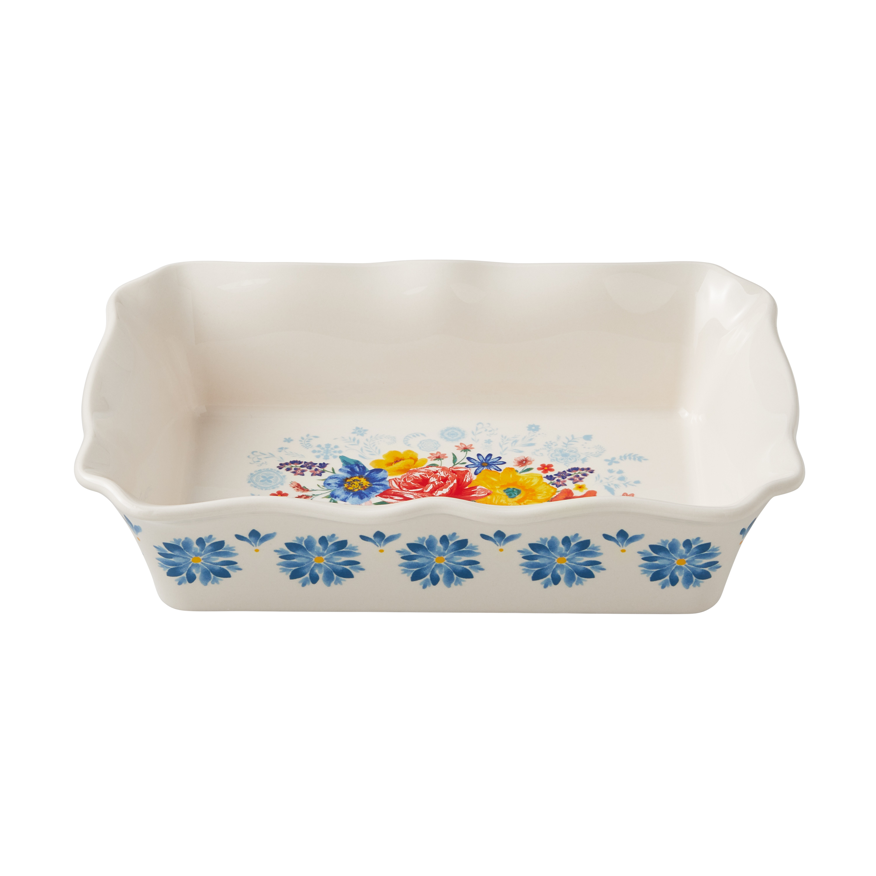The Pioneer Woman Brilliant Blooms 20-Piece Blue Bake & Prep Set with Baking Dish & Measuring Cups - image 3 of 13