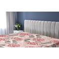 thumbnail image 5 of Ambesonne Roses Fitted Sheet, English Garden Floral Artwork, Twin Size, Grey and Pastel Pink, 5 of 5