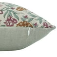 thumbnail image 2 of Fabdivine Hand Block Printed Pure Linen Cushion Covers, 26X26, Throw Pillowcase Cushion Cover with Zipper for Sofa, Couch, Home Décor, Outdoor, Farmhouse, Living Room, Thorny stems, 2 of 8