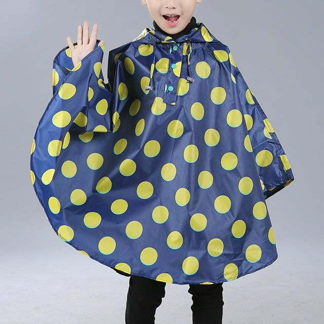 Imperméable Unisexe Enfants Garçons Cape Imperméable Enfant Imperméable à Capuche Chauves-Souris à Capuche
