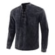 thumbnail image 1 of Camisa De Manga Larga Con Cuello Con Cordones Para Hombre, 1 of 3