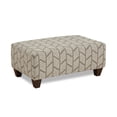 thumbnail image 5 of Roundhill Furniture Marvella Living Room Ottoman, Herringbone-Inspired Fabric Upholstery, 5 of 6