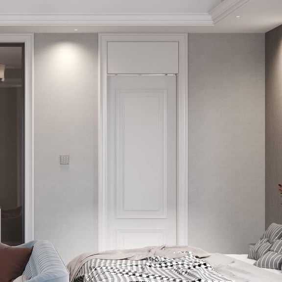 5.3FT Commercial Grade Sliding Pocket Door Hardware Track Kit,Top Mount,Heavy Duty,Smoothly and Quite,Easy to Install,Aluminum(Door is not Included)