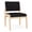 Black, variant on Lenox Wood Reception Waiting Armless Guest Chair / Natural Wood / Blue
