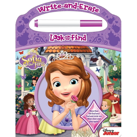 Pre-Owned Write-and-Erase Look and Find Disney Sofia the First: More than 100 find'ems! Find and circle 'em. Wipe clean and play again! (Unknown) 1450890342 9781450890342