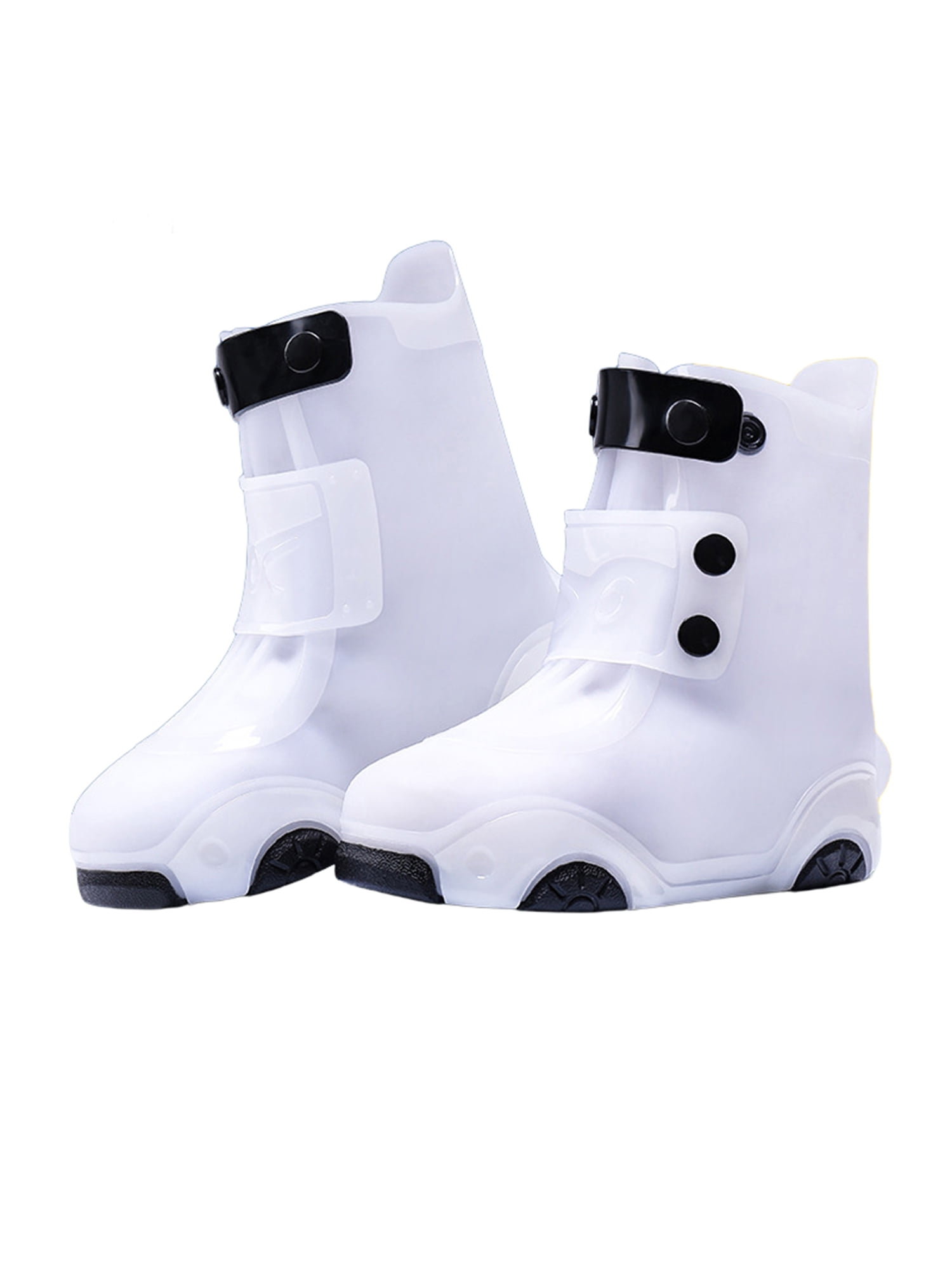 Wazshop Childrens Boots Pure Color Shoes Covers High Top Shoe Pretectors Non Slip Car Kids Waterproof Rainy And Snowy White 13c/ 1Y - Walmart.com
