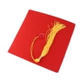 thumbnail image 3 of Adjustable Adults Student Mortar Board Graduation Hat Fancy Dress Accessory (Red+Yellow), 3 of 5