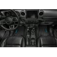 thumbnail image 4 of Flextread Floor Mats for 18-24 Jeep Wrangler JL, Gladiator & 4xe - Mopar Licensed Factory Fit - Black w/ Tan MOAB Insert - 100% Made in USA, 4 of 5