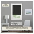 thumbnail image 2 of Cordless Light Filtering Mini Blind - 34 Inch Width, 72 Inch Length, 1" Slat Size - Black - Cordless GII Morningstar Horizontal Windows Blinds for Interior by Achim Home Décor, 2 of 6