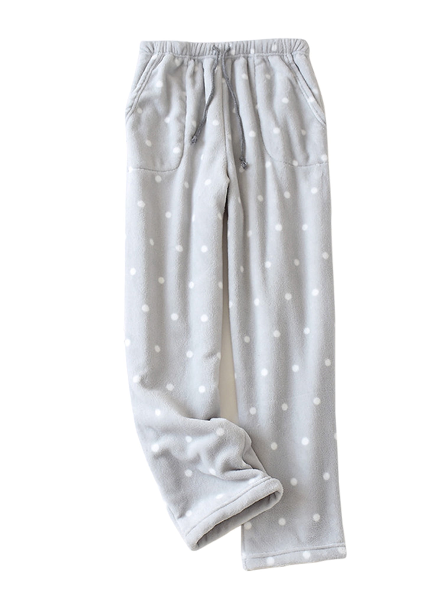 Women Warm Fleece Lounge Pants Sleepwear Bottoms Winter Plush Fluffy Pajama  Pants with Pockets