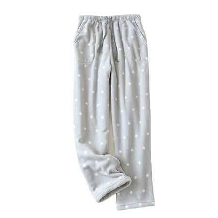 

Women Warm Fleece Lounge Pants Sleepwear Bottoms Winter Plush Fluffy Pajama Pants with Pockets
