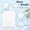 thumbnail image 5 of 8Pcs White PU Leather Jewelry Pouch Leather Jewelry Travel Bag Squeeze Coin Purse Portable Jewelry Organizer, 5 of 9