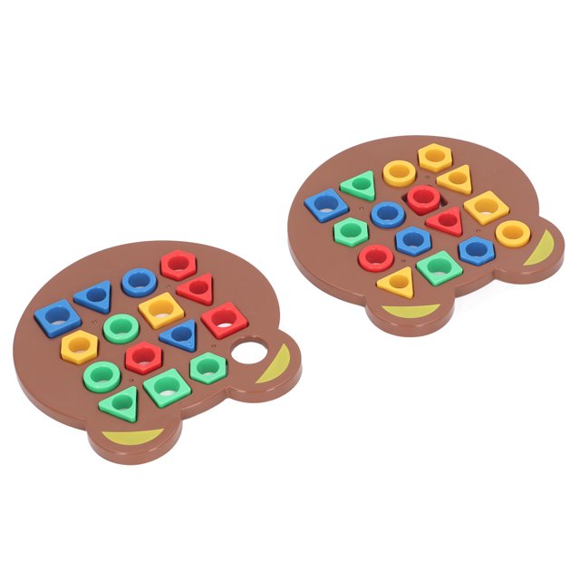Juego De Combinación De Formas Geométricas, Tablero De Rompecabezas De Geometría Ligero Respetuoso Con El Medio Ambiente, Uso Para 2 Jugadores Para Educación Sensorial De