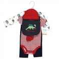 thumbnail image 2 of Hudson Baby Unisex Cotton Layette Set, Christmasaurus, 0-3 Months, 2 of 6