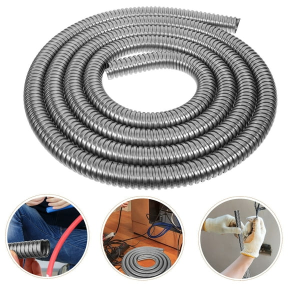 UEETEK Metal Wire Cable Protector Stainless Steel Cable Sleeve for Home and Industrial Use