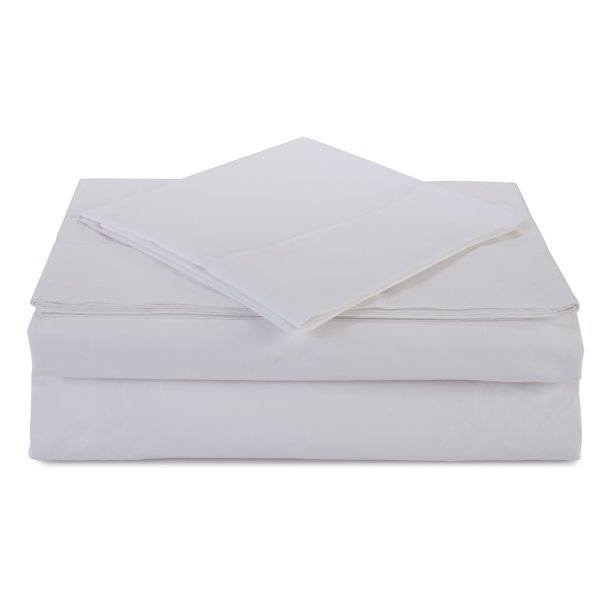 Atelier Martex Percale Queen White Sheet Set