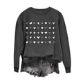 thumbnail image 2 of Meichang Chandails de la Saint-Valentin pour Femmes Chandail en Molleton Graphique Cœur d'Amour Col Rond Décontracté Manches Longues Cadeaux de la Saint-Valentin Pull Chandails en Molleton Liquidation de Printemps, 2 of 4