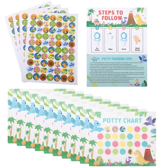 CCOCC 1 Set Potty Training Chart with Stickers Toddler Potty Training Supplies