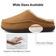 thumbnail image 3 of Berhood Mens Slippers Comfy Moccasin Slippers Wide Loafer House Shoes Indoor Outdoor size 8.5-9, 3 of 5