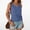 Blue, variant on Summer Tank Tops for Women V Neck Casual Sleeveless Tops Loose Dressy Solid Ladies Blouse
