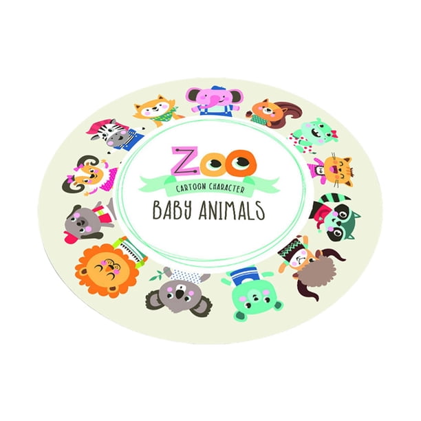 Alfombra de área para Habitación de Niños, Decoración Antideslizante, Redonda para Sala de Juegos, Habitación de Niños, Guardería