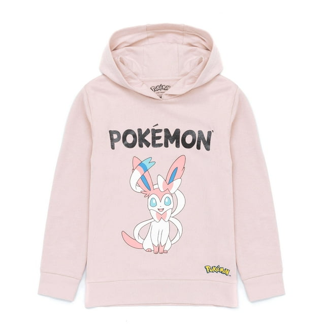 Sudadera con capucha Pokemon Sylveon Lilac para niñas y niños de 11 a 12 años