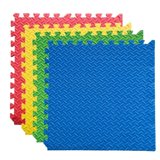Set 4 Tapete Foami Fomy Colores Intensos Bebe Gym 60x60