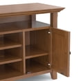 thumbnail image 5 of Simpli Home Simpli Home Amherst 54 inch Wide Solid Wood Transitional TV Stand in Medium Saddle Brown For TVs up to 60 inches, 5 of 12