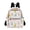 Colorful Bunnies and Eggs, variant on JIALIOU Mini Backpack Purse for Women Quilted Casual Daypack Small Travel Shoulder Bag, Elegant Black Cat