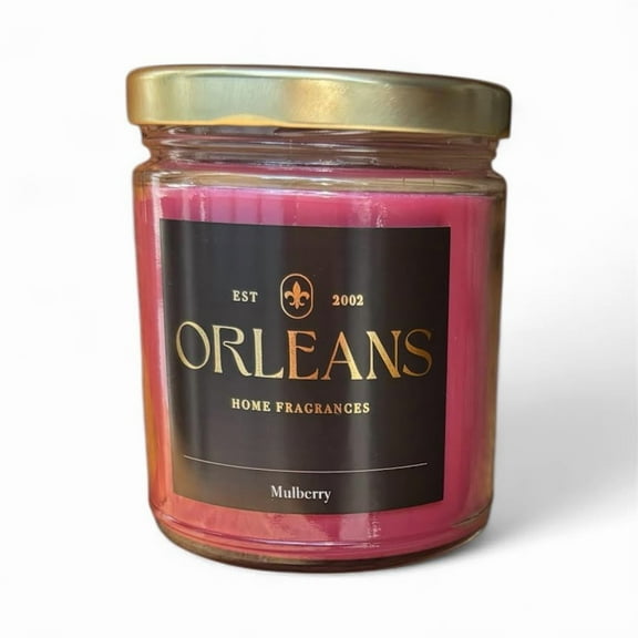 Orleans Home Fragrances, 9 oz Candle - Mulberry.