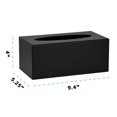 thumbnail image 4 of Alpine Industries Acrylic Rectangular Facial Tissue Dispenser Box - Modern Plastic Paper Towel Holder for Car, Kitchen Countertop, Bathroom & Shop … (Rectangular), 4 of 4