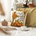 thumbnail image 6 of Sm:)e Cross Pumpkin Fall Pillow Covers 18x18 Inch Set of 2, Cushion Covers for Sofa Seasonal Home Decor, 6 of 7