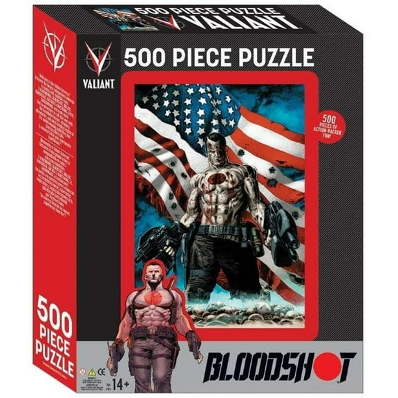 Mighty Mojo Valiant Comics Bloodshot USA Flag Jigsaw Puzzle 500 Pieces