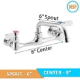 thumbnail image 3 of Commercial Sink Faucet with Center and Swivel Spout, 3 of 4